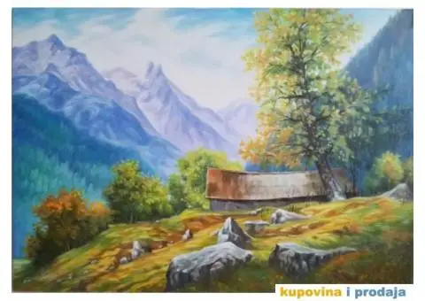 Umjetnička slika - Planinski motiv