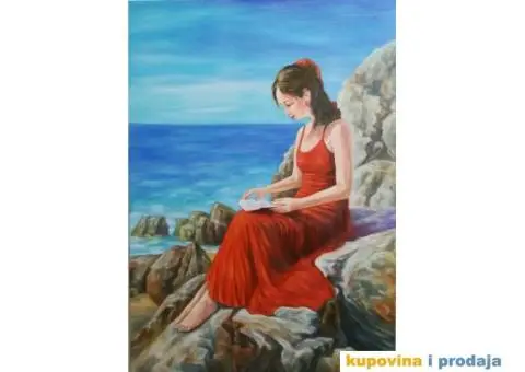 Umjetnička slika - Na obali