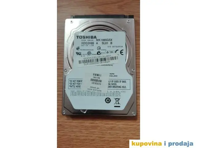 HDD Toshiba - 160GB - Nizak Health - 1