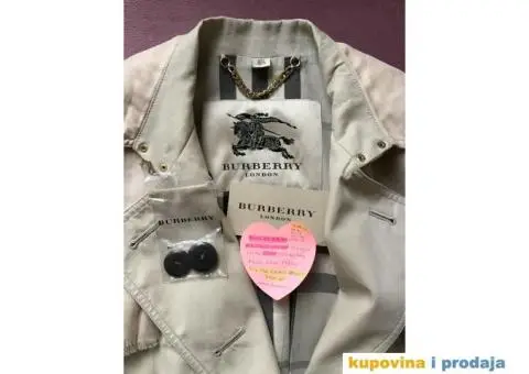 Burberry hertige stone trench long coat / kaput - 5/7