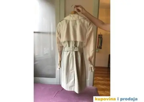 Burberry hertige stone trench long coat / kaput - 7/7