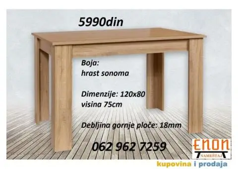 Trpezarijski stolovi, proizvođačke cene - 4/10