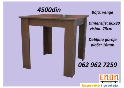 Trpezarijski stolovi, proizvođačke cene - 10/10