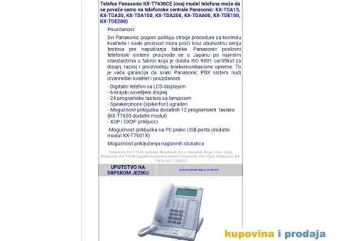 Telefon Panasonic - 5/6