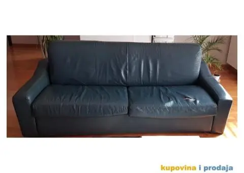 Prodajem polovnu Kožnu garnituru isključivo u kompletu u viđenom stanju - 1/5