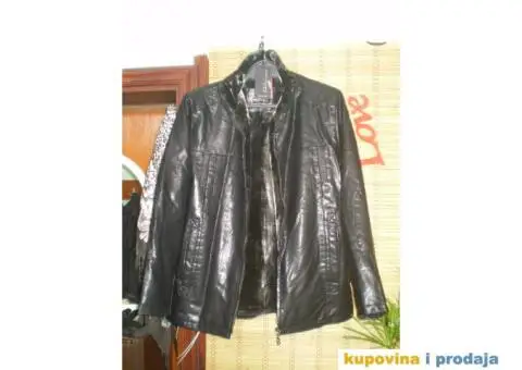 PRODAJEM NOVU MUŠKU CRNU JAKNU OD EKO KOŽE - 1/3