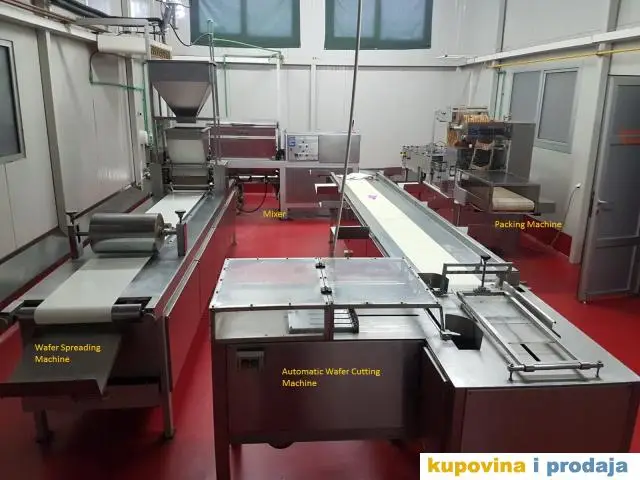 Linija za proizvodnju vafel keksa / napolitanki - 1