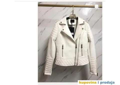 Bela jakna od eko kože - 2/3