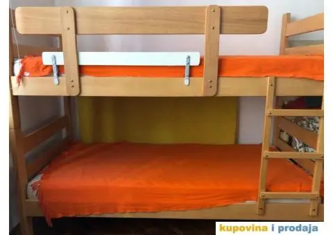 KREVETI NA SPRAT SA DUŠECIMA malo korišćeni - 7/7