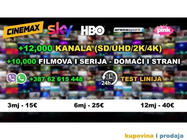 IPTV Premium - 12000 Kanala + Videoteka - 1