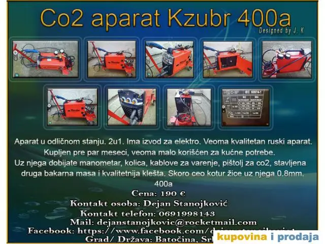 Co2 aparat Kzubr 400a - 1