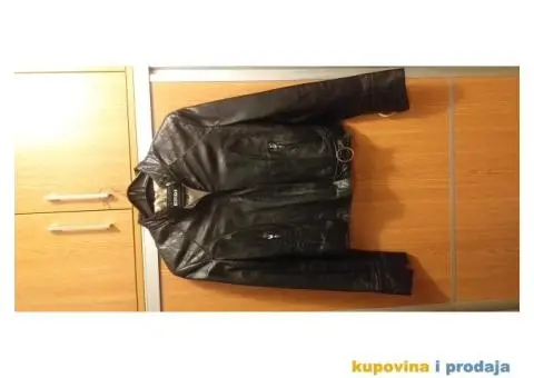 Prodajem crnu koznu jaknu - izuzetno ocuvana, kao nova! - 1/4