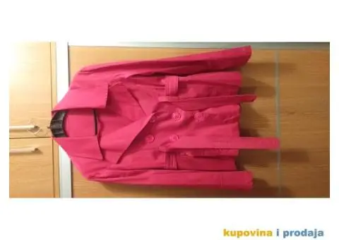 Prodajem roze - ciklama mantil - nenosen!