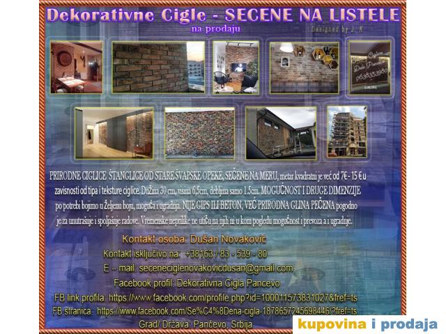 Dekorativne Cigle - SECENE NA LISTELE Dekorativne Cigle - SECENE NA LISTELE