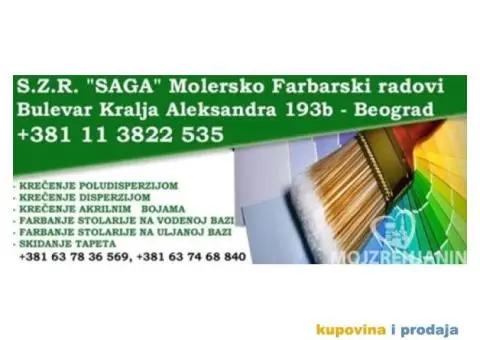 S.Z.R "Saga" - Molersko Farbarski Radovi