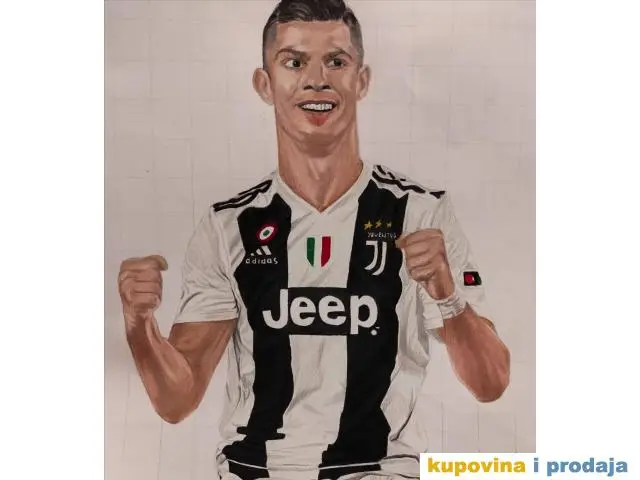 Portret Cristiano Ronaldo uramljeno - 1