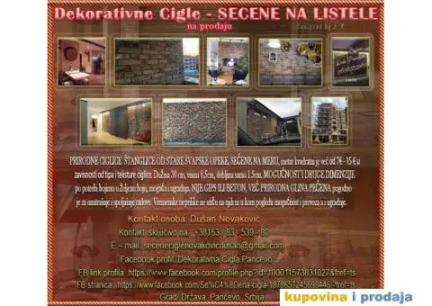 Dekorativne Cigle - SECENE NA LISTELE - 1/7