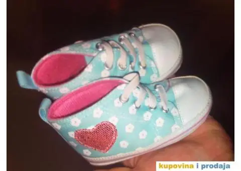 Obuca za decojcicu bebu  crvene mini maus sandalice od 6-9meseci kao nove perfektno stanje. Patikiic - 6/6