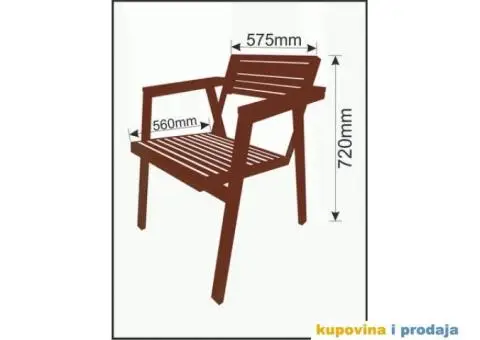 Baštenska ergonomska stolica - 5/7
