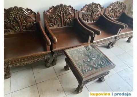 Prodajem unikatni namestaj u duborezu - 3/7