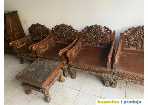 Prodajem unikatni namestaj u duborezu - 5/7