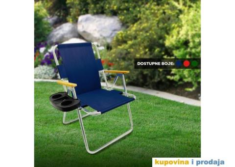Rasklopive stolice za tarasu/plažu/ribolov - 1/3