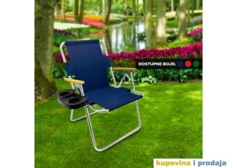 Rasklopive stolice za tarasu/plažu/ribolov - 2/3