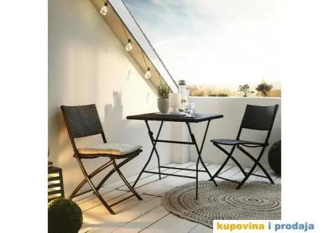 Ratan set sto + 2 stolice
