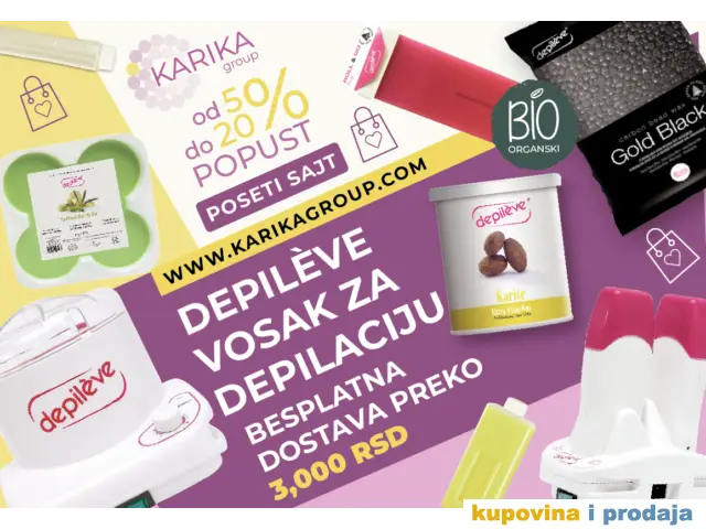 DEPILEVE VOSAK ZA DEPILACIJU – OPREMA ZA KOZMETIČKE SALONE - 1