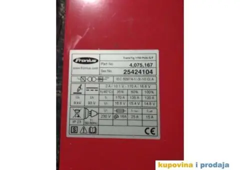 Aparat za varenje  argonac Fronius TransTig 1750 Puls - 3/6