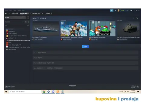 Steam nalog,Among us,rust,apex legends,cs-go,pubg,hitman 2,the walking dead,war thunder  ⚡ - 2/4