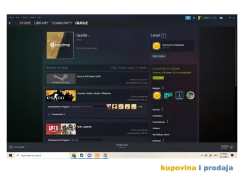 Steam nalog,Among us,rust,apex legends,cs-go,pubg,hitman 2,the walking dead,war thunder  ⚡ - 4/4