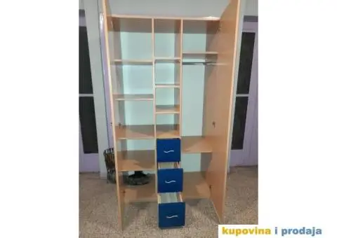 Ormar, dimenzije 110 širina, 197 visina, 56 dubina - 5/5