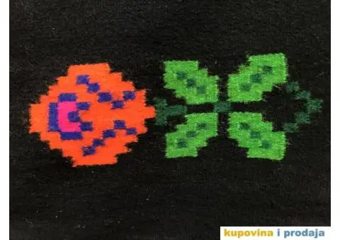 Etno ručni rad - ćilim / vuneni prekrivač sa dva lica (195 x 150cm) - 3/3