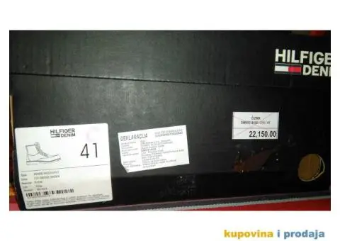 TOMMY HILFIGER nove duboke kožne cipele br41 - 1/5