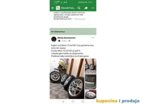 Felne R15 4*100 7J - 5/5