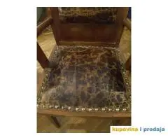 Unikatna Art Deco stolica- krokodil koza