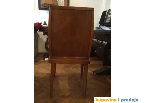 Unikatna Art Deco stolica- krokodil koza - 4/4