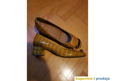 Kožne lak žute ž. cipele - 2/2