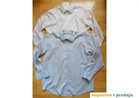 Košulje 2 kom obe za 300 din, dug rukav, vel 38-42 - 1/12