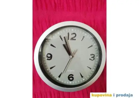 Zidni sat sive boje fi 20 cm, radi - 2/9