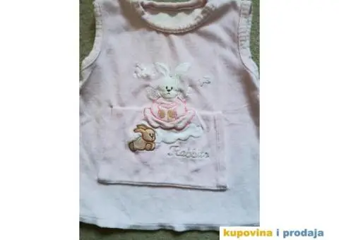 Haljina plišana vel 4, roze - 6/9