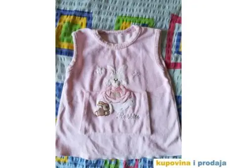 Haljina plišana vel 4, roze - 8/9