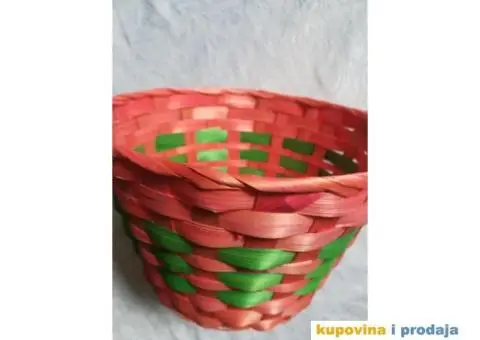Korpa svetlo crvena za razne sitnice ili dekoraciju - 2/13