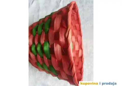 Korpa svetlo crvena za razne sitnice ili dekoraciju - 3/13