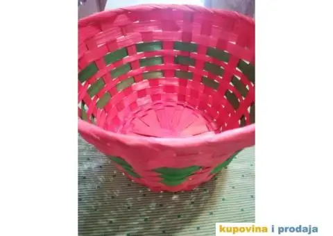 Korpa svetlo crvena za razne sitnice ili dekoraciju - 5/13