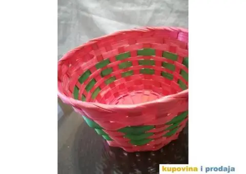 Korpa svetlo crvena za razne sitnice ili dekoraciju - 7/13