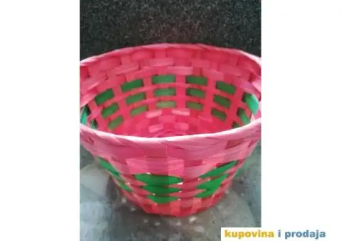 Korpa svetlo crvena za razne sitnice ili dekoraciju - 12/13