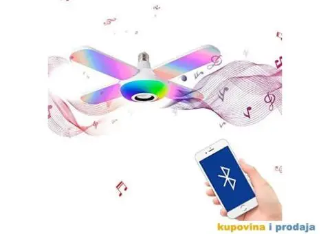 ЛЕД четворокрилно блутут музичко светло - 1/3