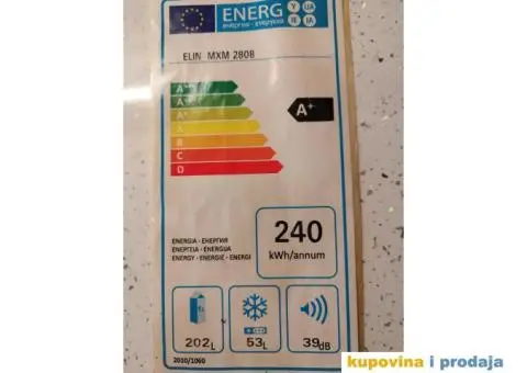 Besprekoran  kombinovani frižider ELIN MXM 2808 - 7/9